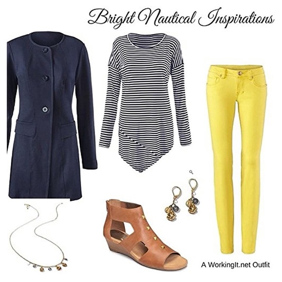 CAbi STYLE #5093 LIDO JACKET NAVY BLUE RAYON - Picture 4 of 13